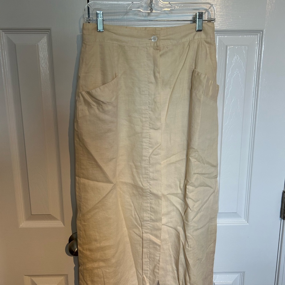 Ardene Tan Midi Pencil Skirt for Work